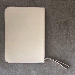 Mansur gavriel pale pink clutch